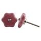 Pink Star Shape Crackle Ceramic Drawer Knob